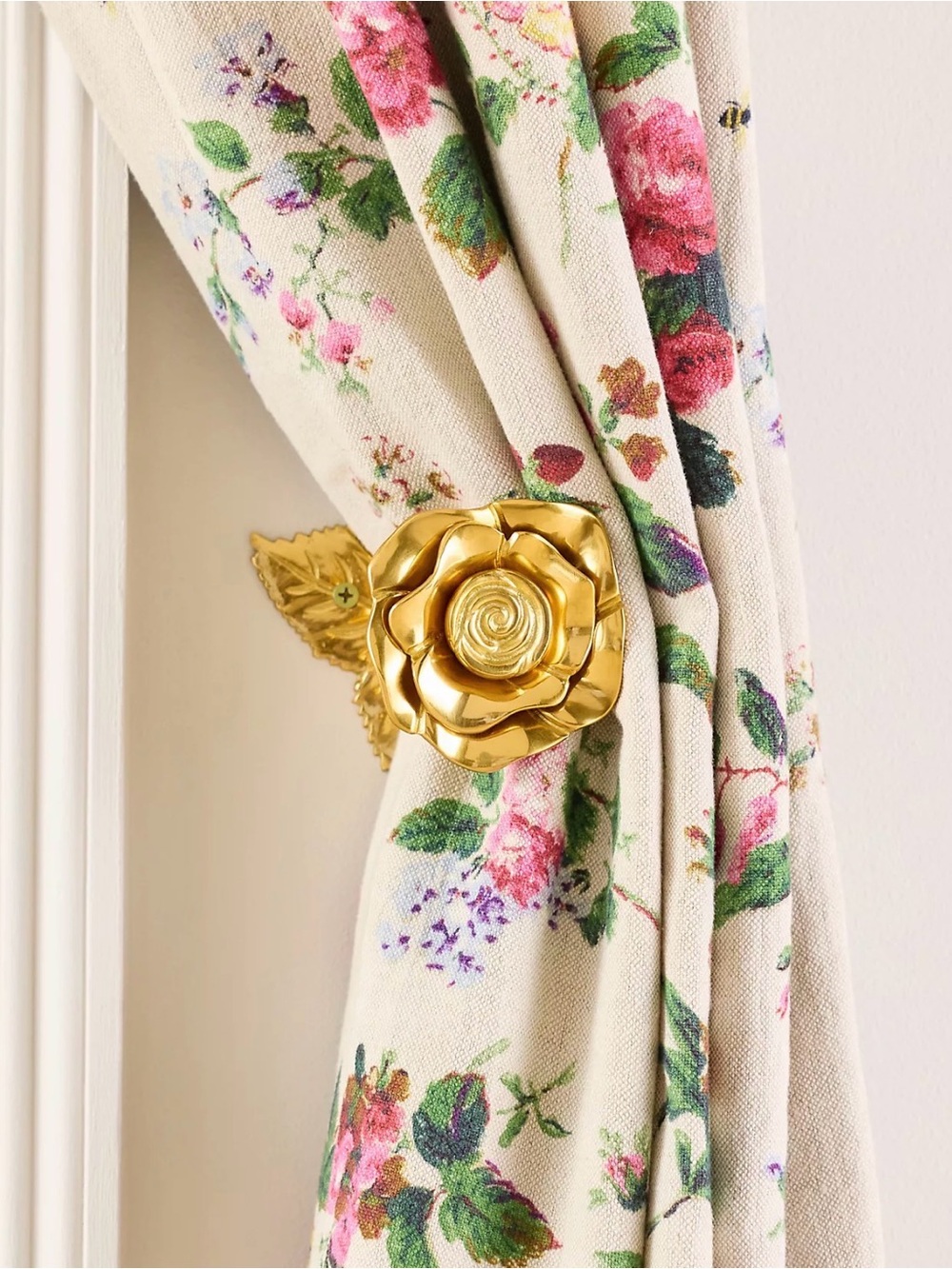 NEW Anthropologie Brass Rose Tieback, Set of 2, Sold Out!